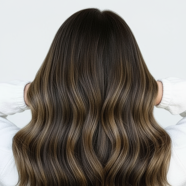 terracotta Rooted and melted with Mocha, highlighted with Dune Bronze (#2/2/6)