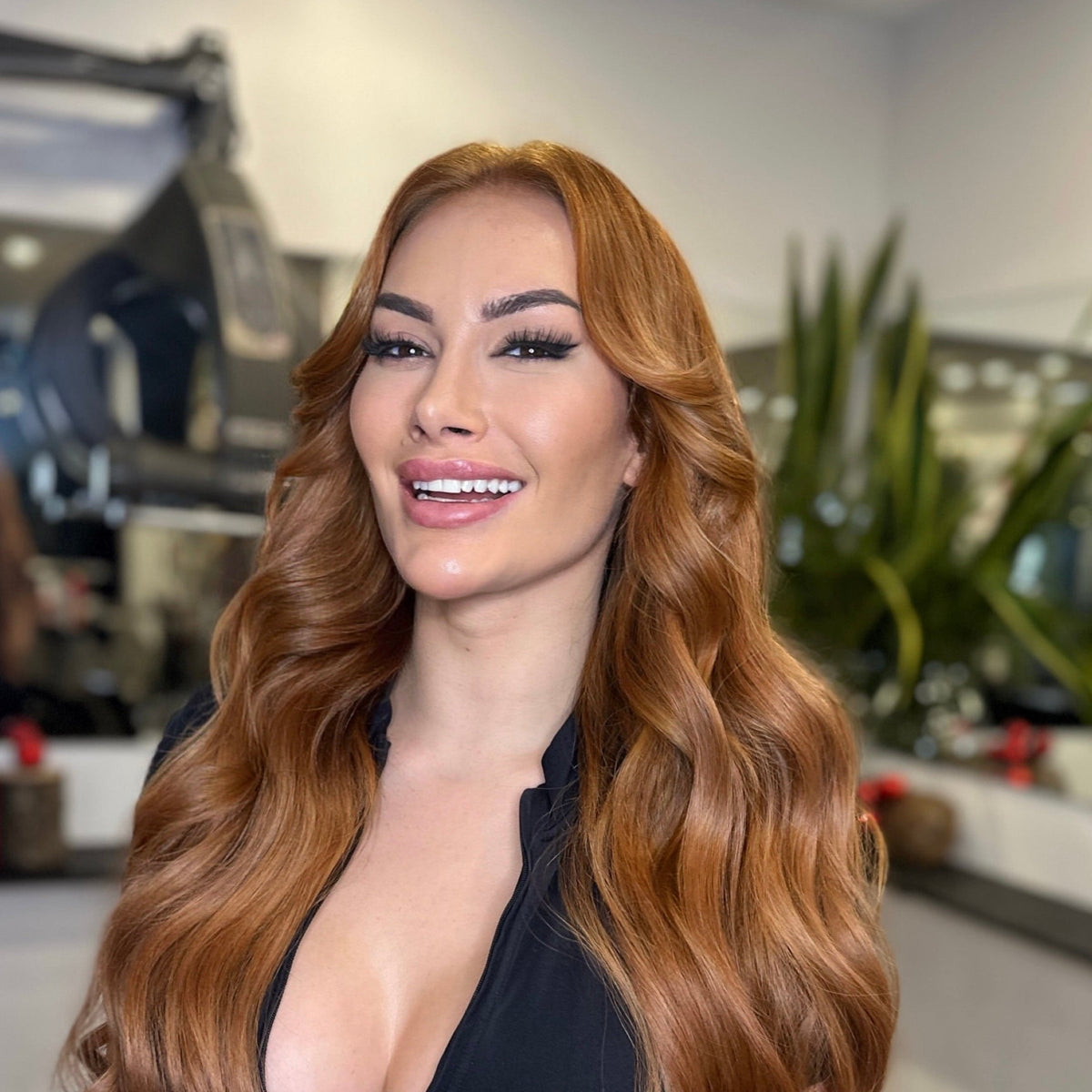 ginger red montreal hair extensions