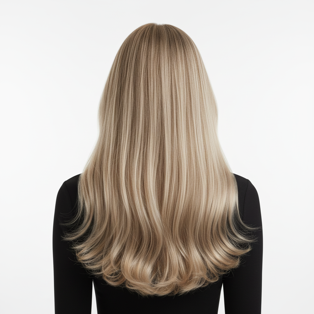 Model is wearing Goal Digger mix of Candle Veil highlighted with Vanilla (#18/60) 