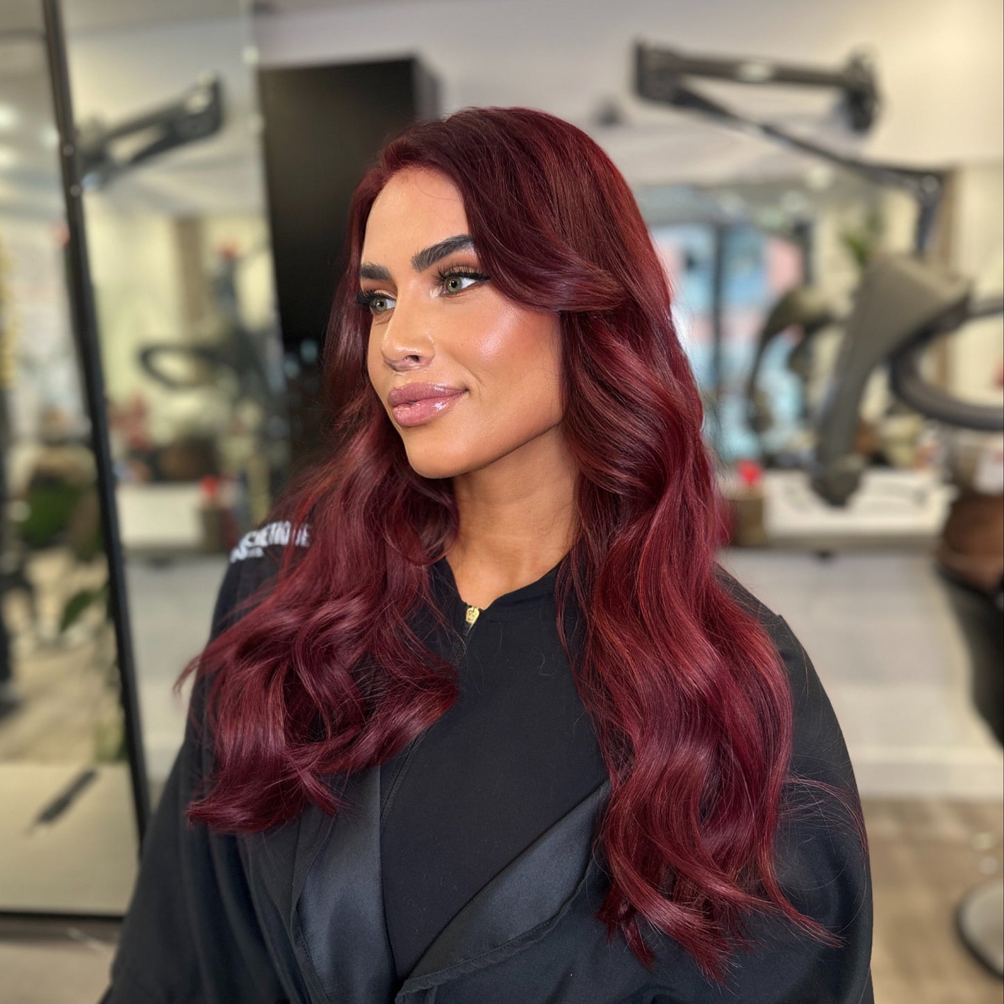 burgundy girl hair extensions sinful berry framed hair extensions